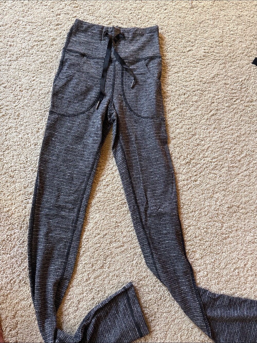 lululemon athletica Charcoal Knit High-Rise Jogger Leggings